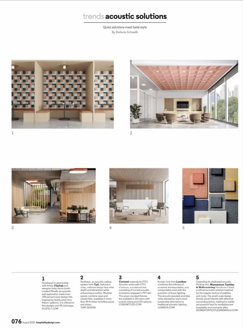 Hospitality Design feature with Mosaic