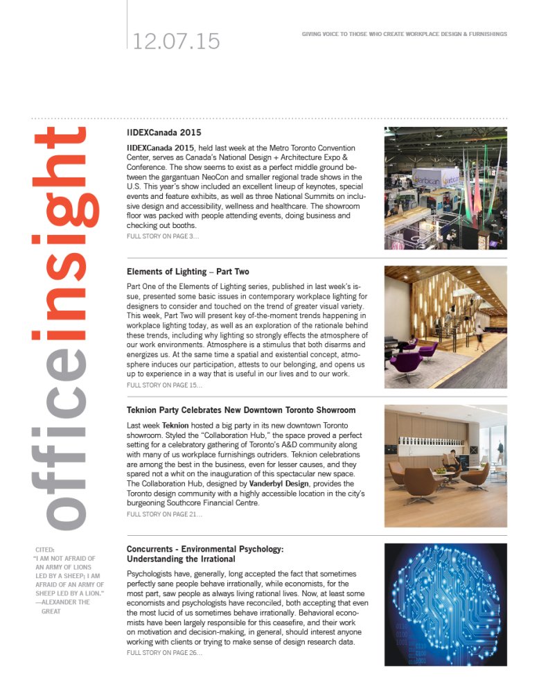 Officeinsight, Dec 2015