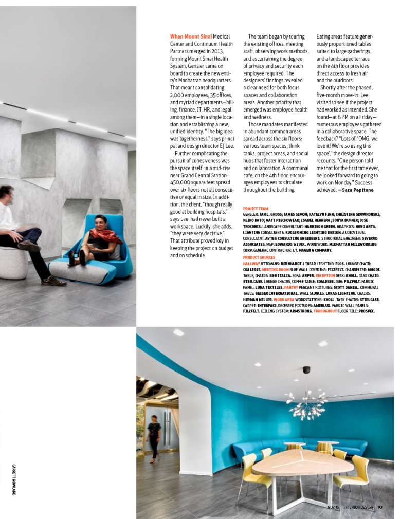 Interior Design, Nov 2015