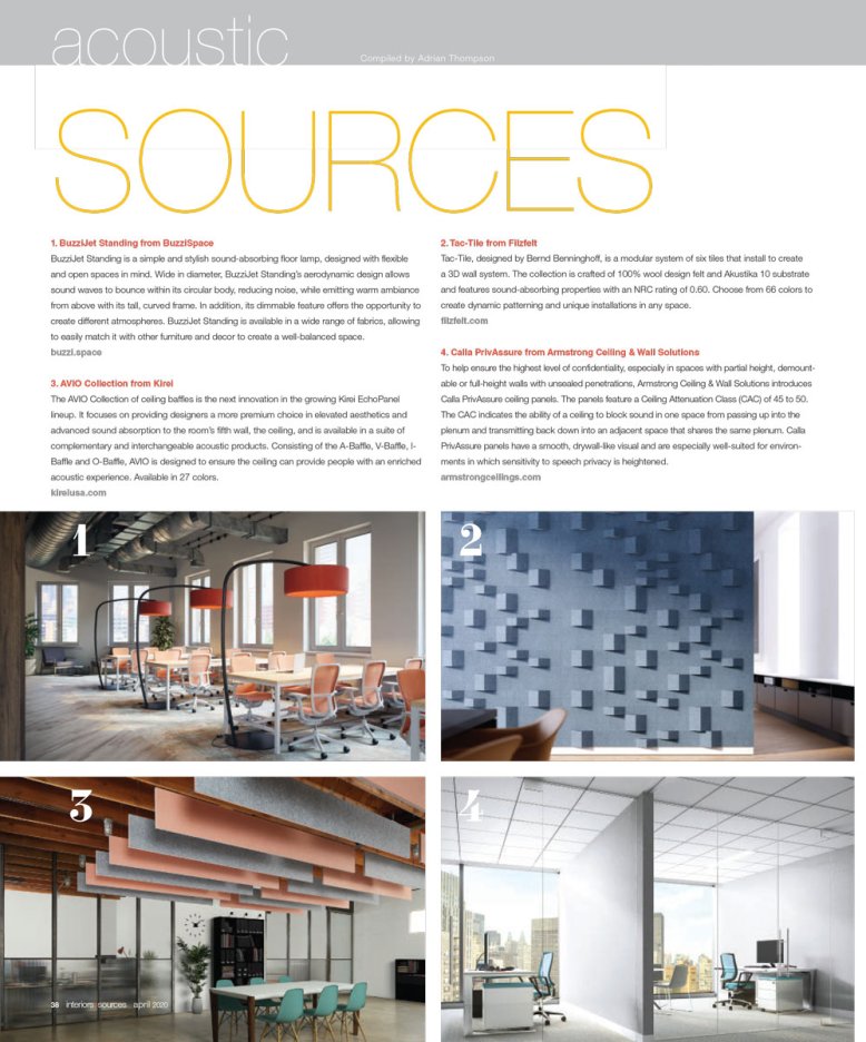 Interiors+Sources, Apr 2020