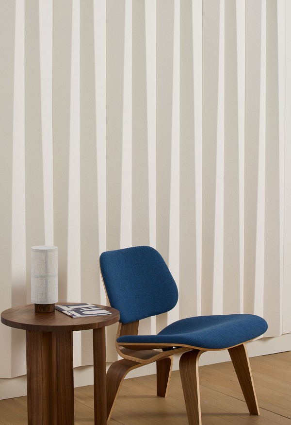 Side view of peak with blue chair