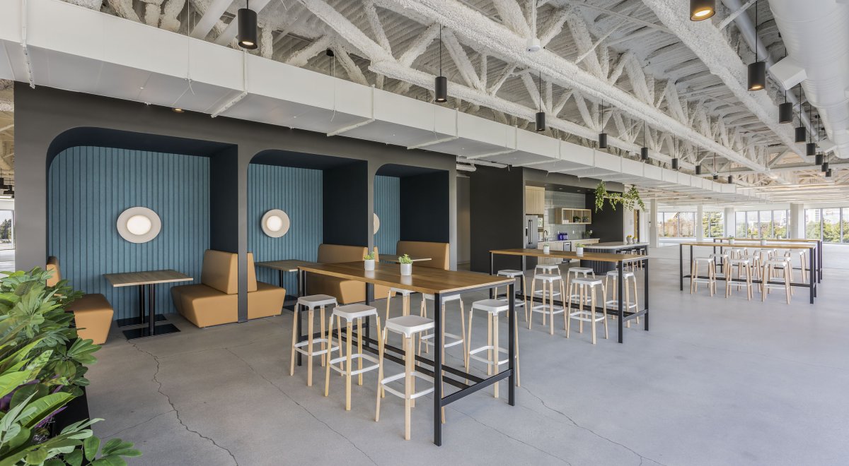 ARO Plank 2 in dining booths at Airbnb 