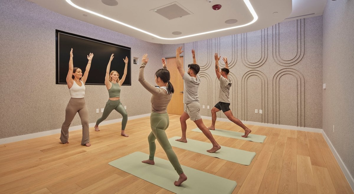 Arcade in yoga room at TikTok