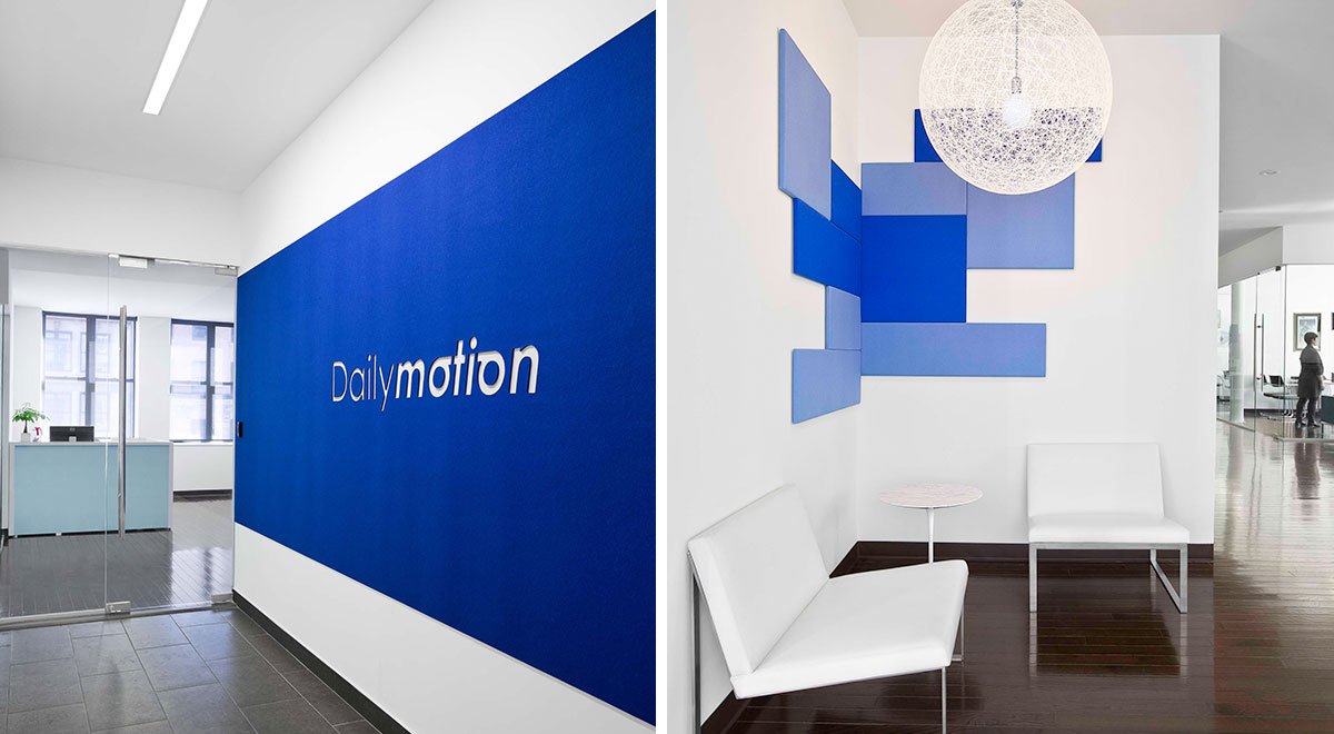 Dailymotion with blue felt install