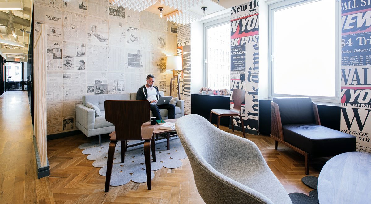 WeWork Fulton Center common area