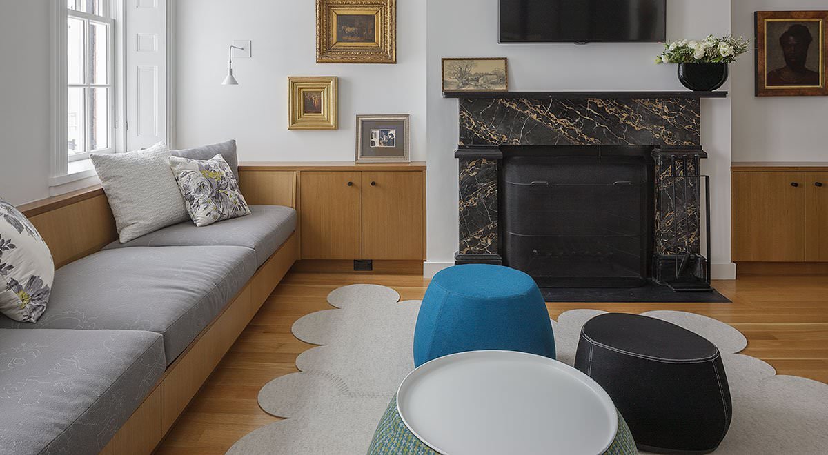 Boston Common Residence with custom rug