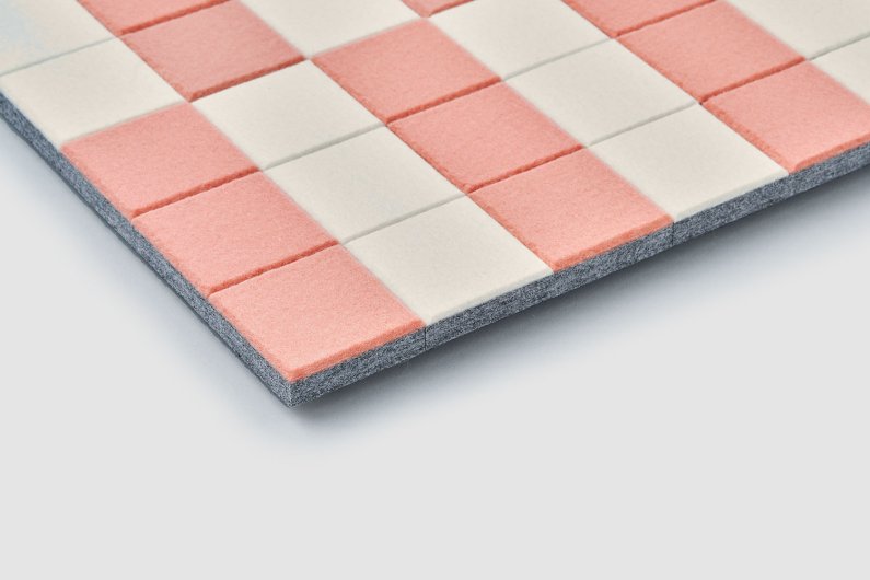 Checker Acoustic Wallcovering Tile Detail