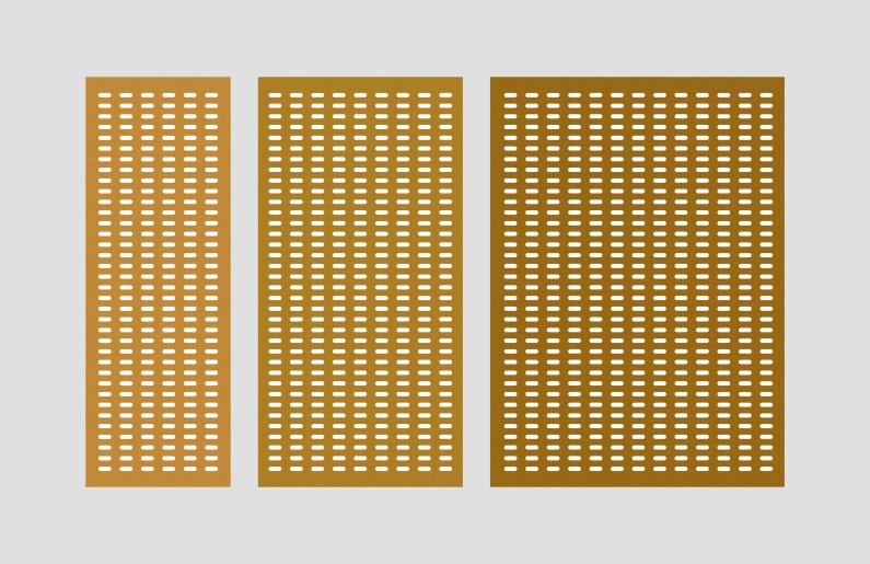 Capsule Hanging Panel Size Diagrams